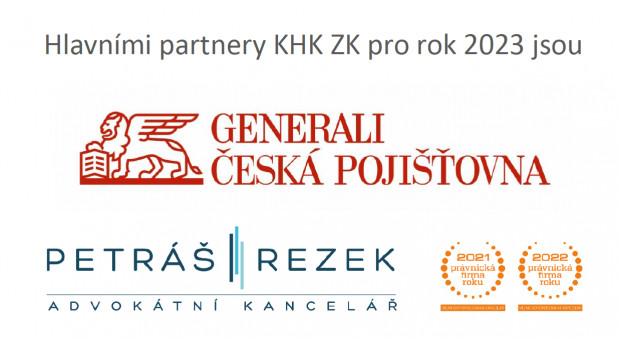Hlavními partnery KHK ZK pro rok 2023 jsou Generali Česká pojišťovna a.s. a Advokátní kancelář Petráš Rezek s.r.o.